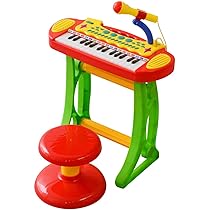 音楽機能付きギターとキーボードおもちゃ Amazon.co.jp: RiZKiZ キッズキーボードセット 【ギフト包装